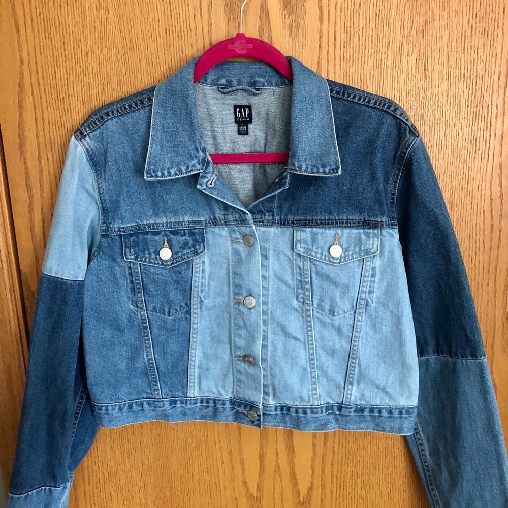 XL Gap Patched Denim Jacket